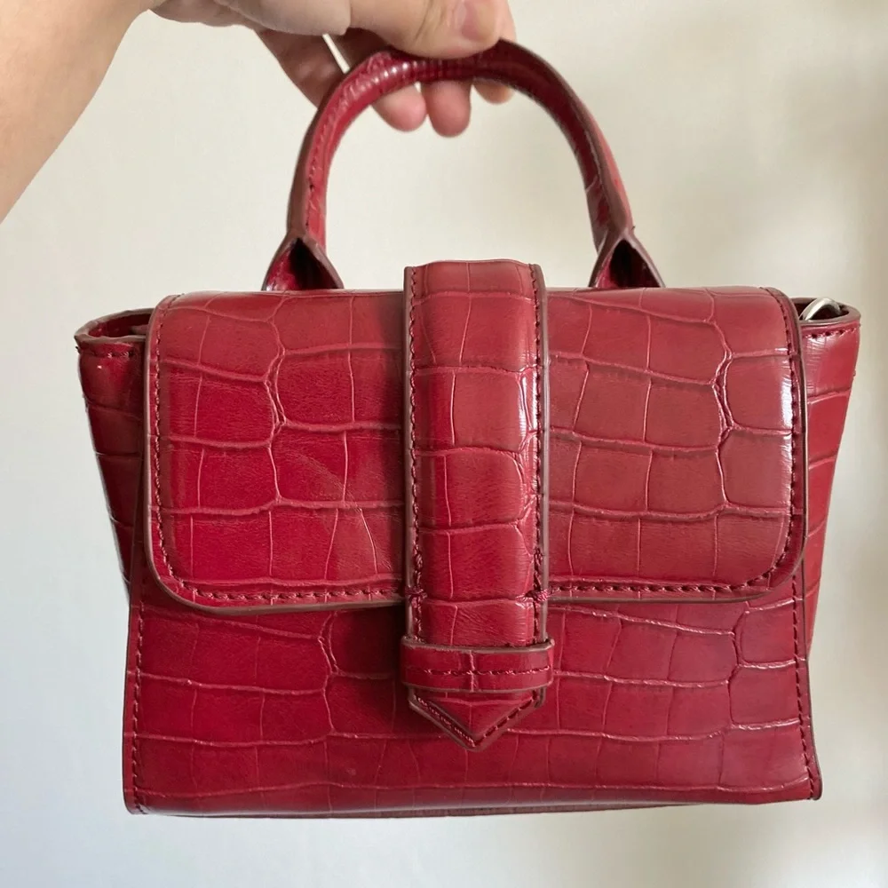 Zara Red Mini Bag with long strap - Picture 1 of 4